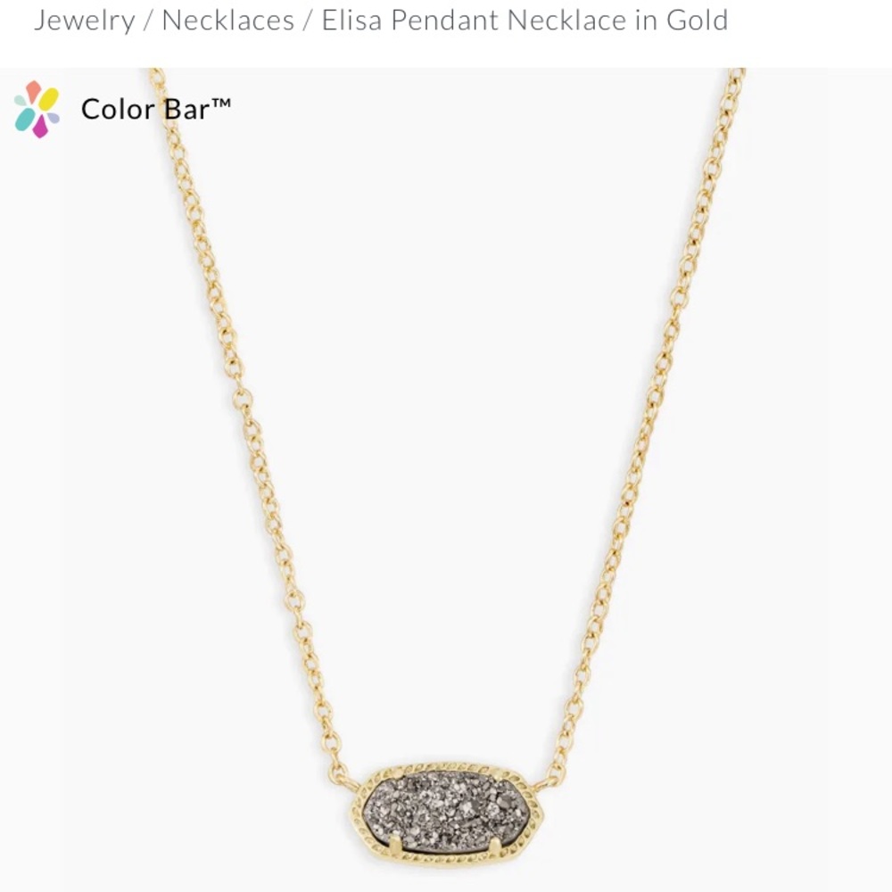 Kendra Scott Elisa pendant necklace in gold